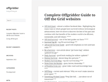 Tablet Screenshot of offgridder.com